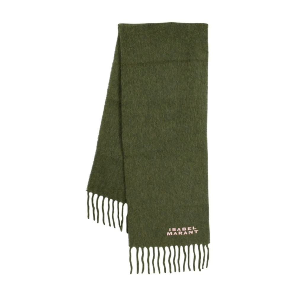 Isabel Marant Women's Green Firny Scarf - Winter Scarves - One Size - Accessories