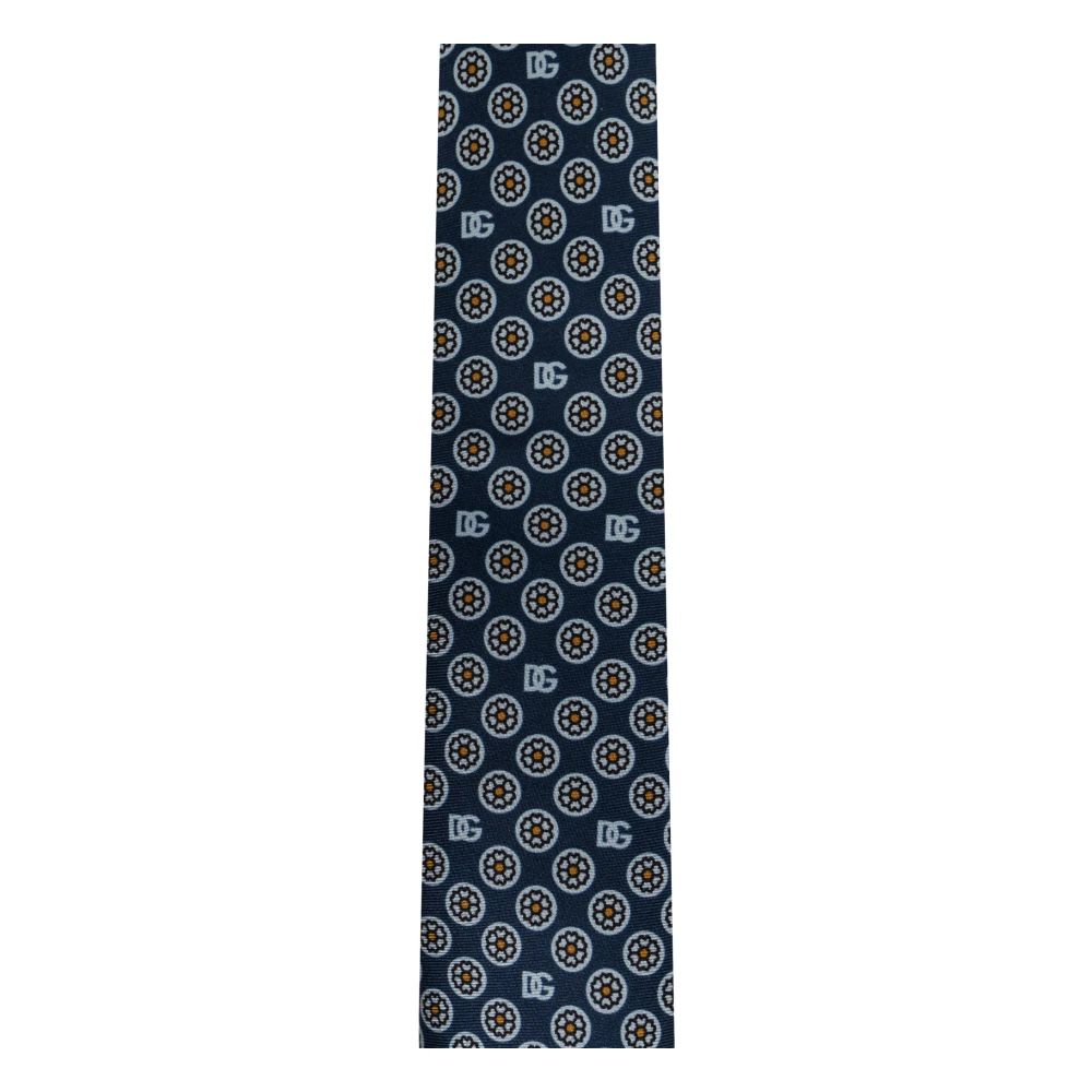Dolce & Gabbana Zijden stropdas Blue Heren