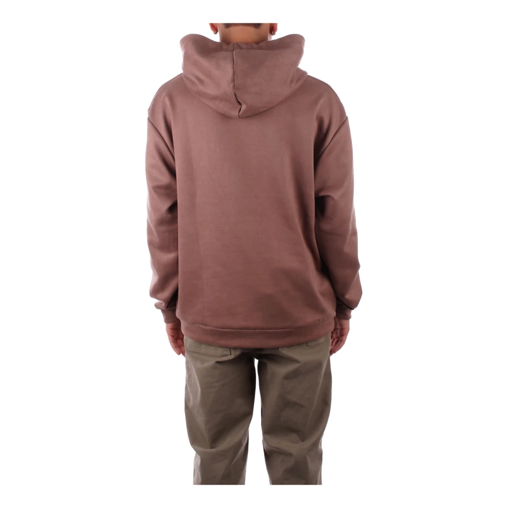 Costume National Bruine Hoodie Trui Brown Heren
