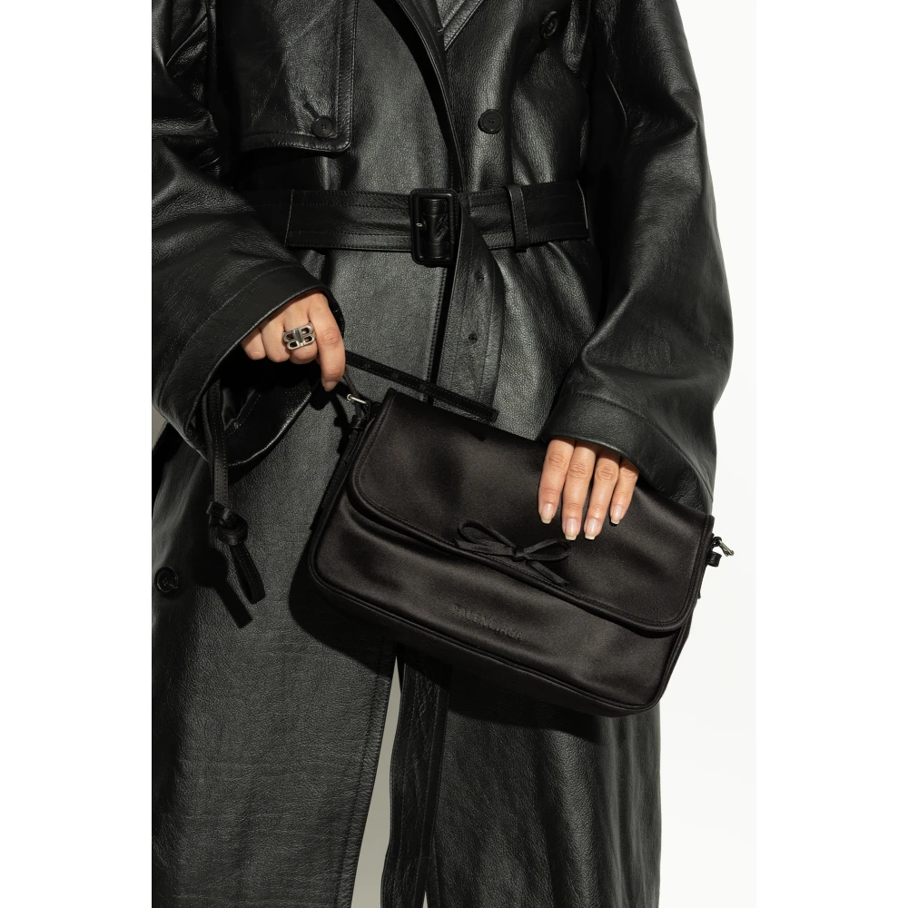Balenciaga Schoudertas Leopolda Black Dames