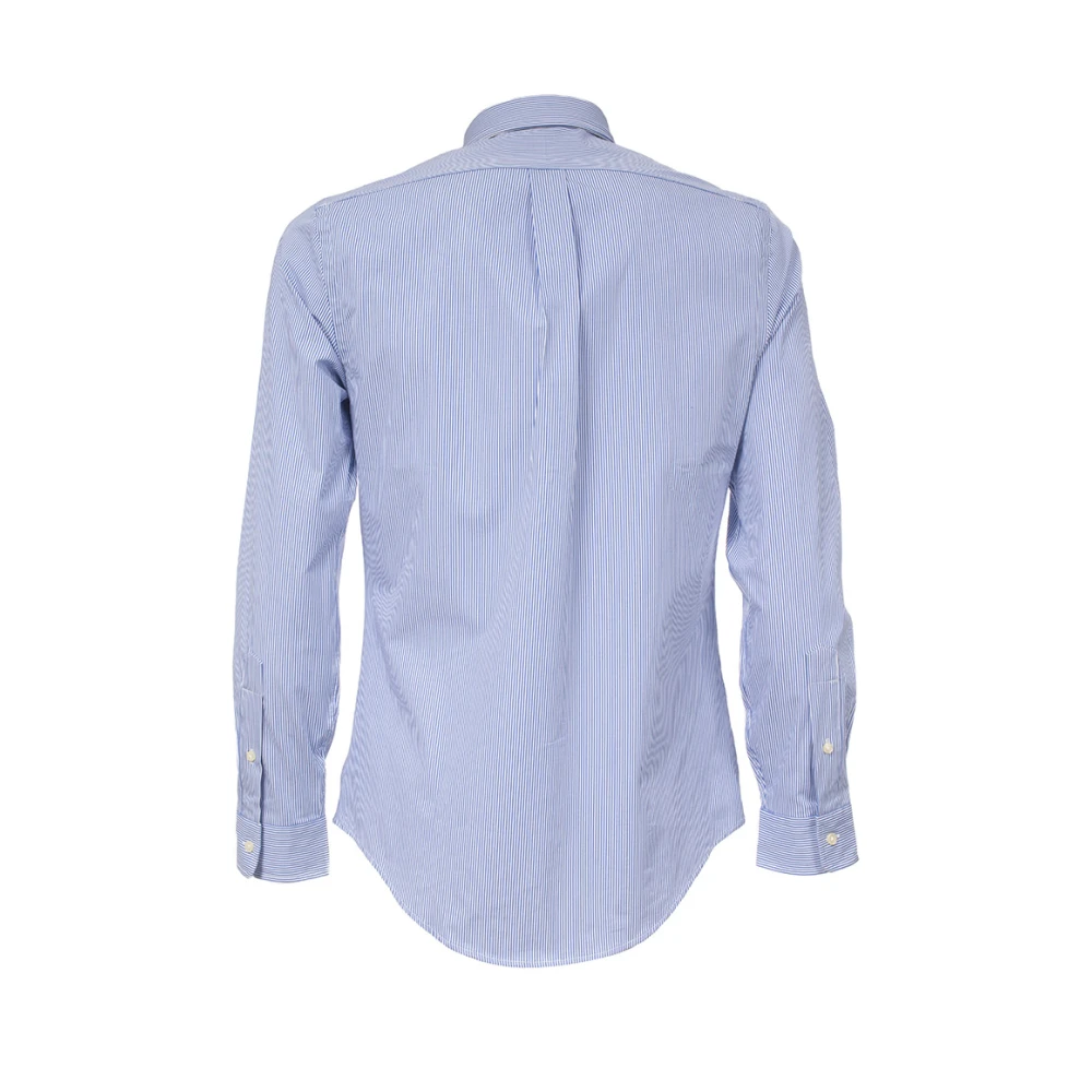 Polo Ralph Lauren Slim-Fit Formeel Katoenen Overhemd Blue Heren