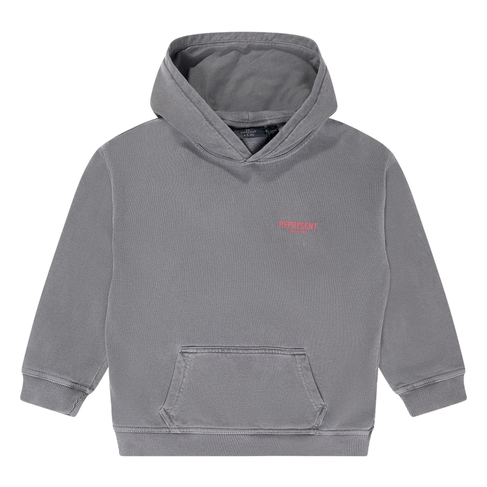 Represent , Kids Sweatshirts, Unisex, Gray, 2 Y, Mini Owners Club Hoodie