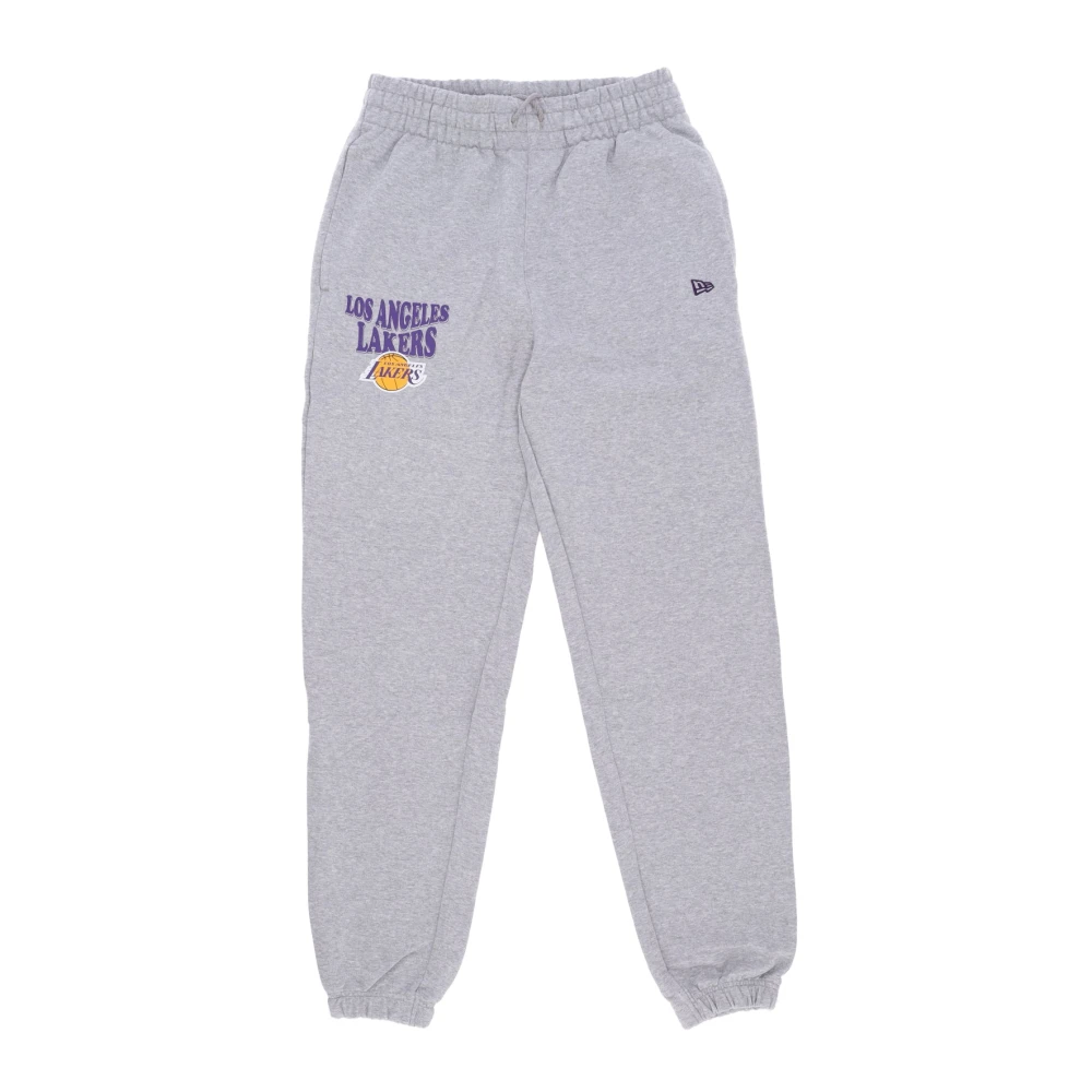 New era Lakers Script Jogger Broek Gray Heren