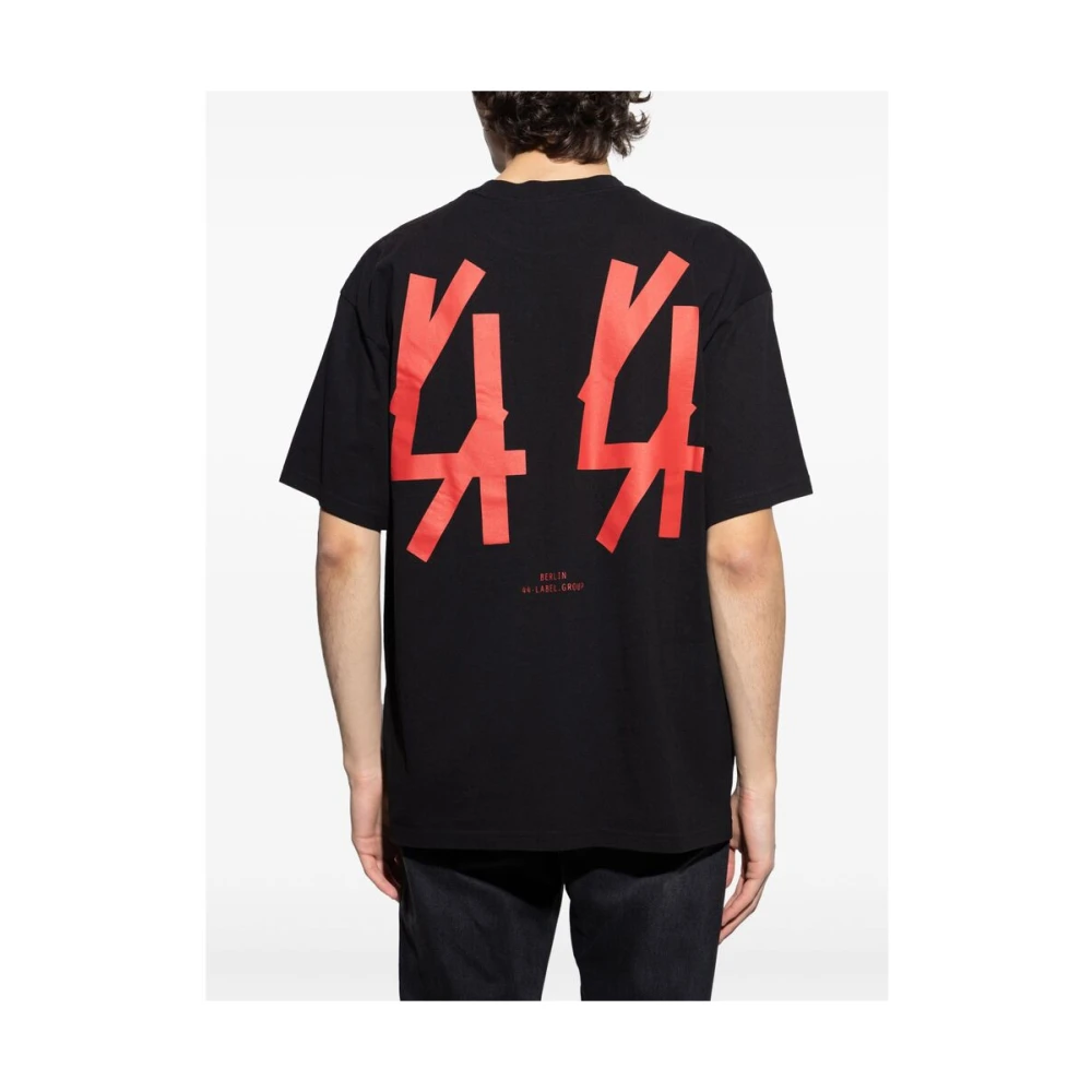 44 Label Group T-shirt met ronde hals Black Heren