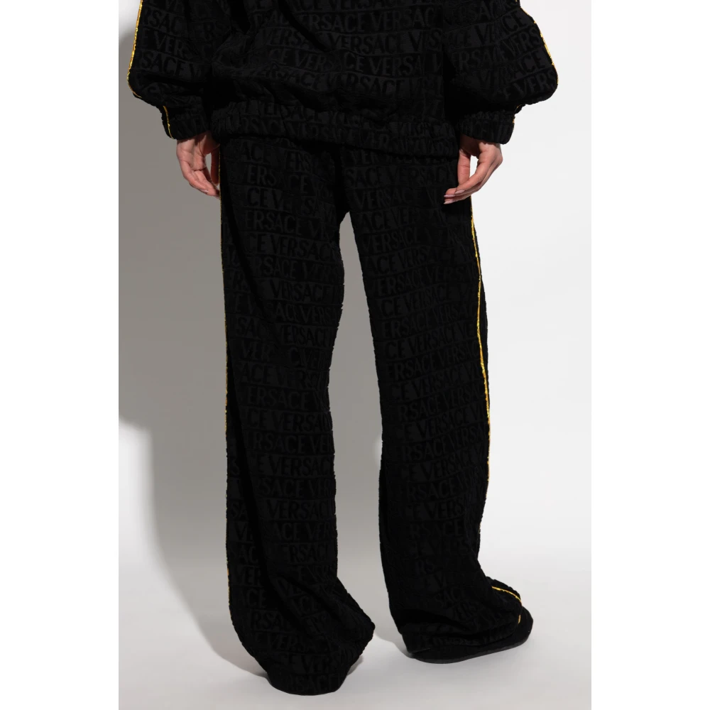 Versace Broek met logo Black Unisex