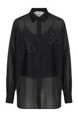 Oversized Muslin Skjorta