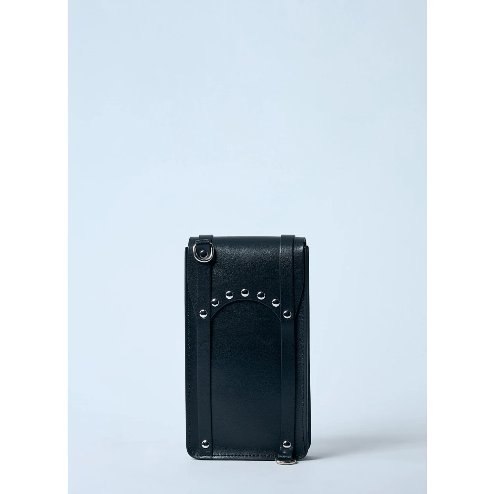 Vivienne Westwood Crossbody tas van glad leer met logo Black Heren