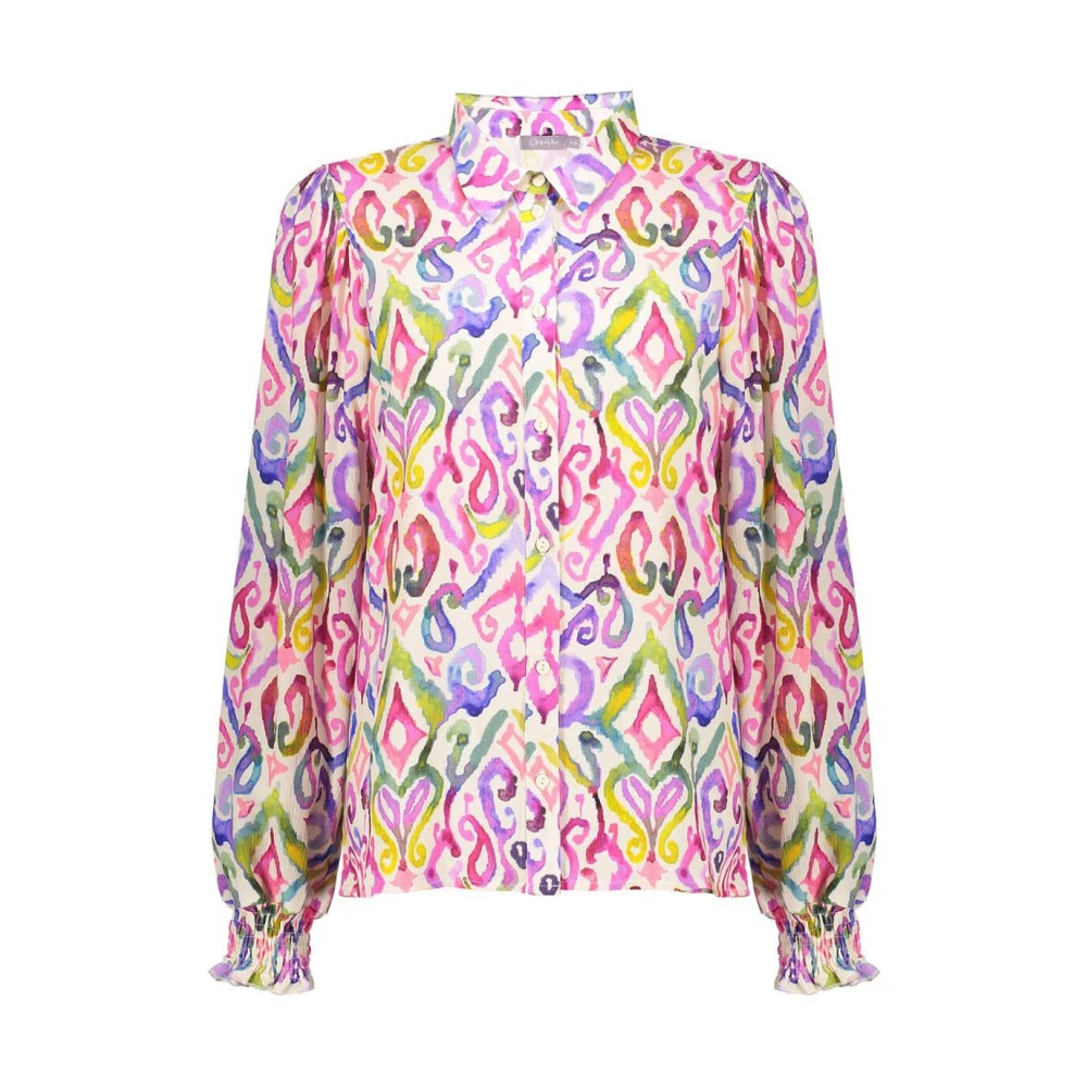Geisha Elegante Blouse met Lange Mouwen Multicolor Dames