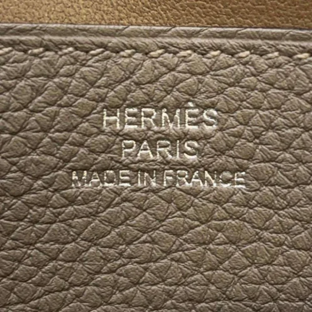 Hermès Vintage Pre-owned Leather wallets Gray Dames