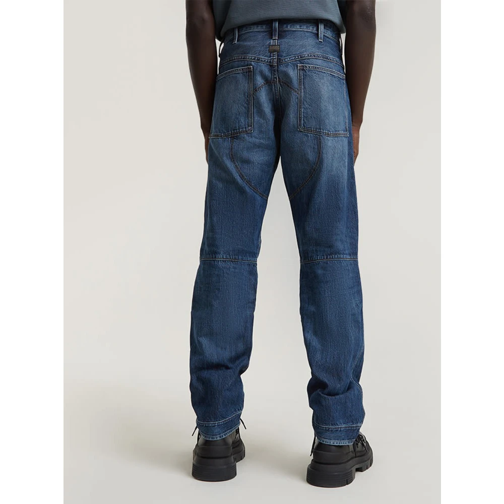 G-Star Casual 3D Regular Jeans met Kniebeschermers Blue Heren