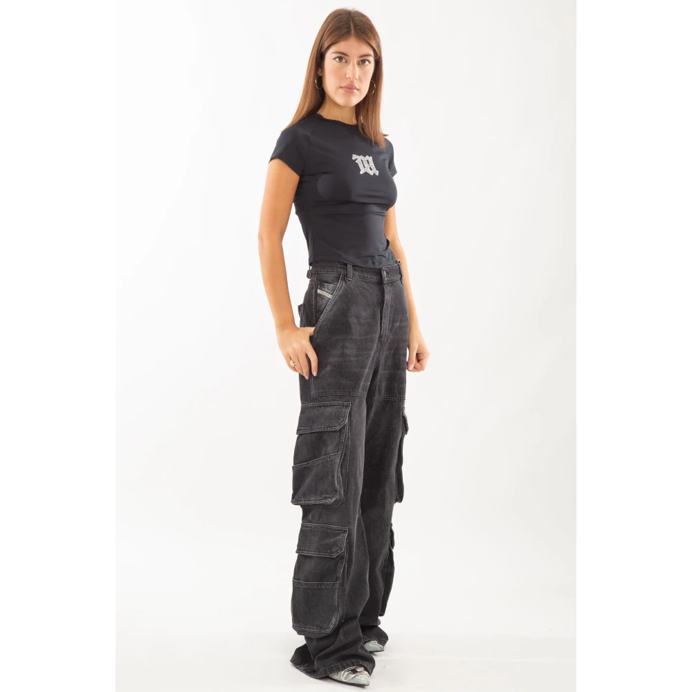 Diesel Cargo Jeans Double Style 02 Black Dames