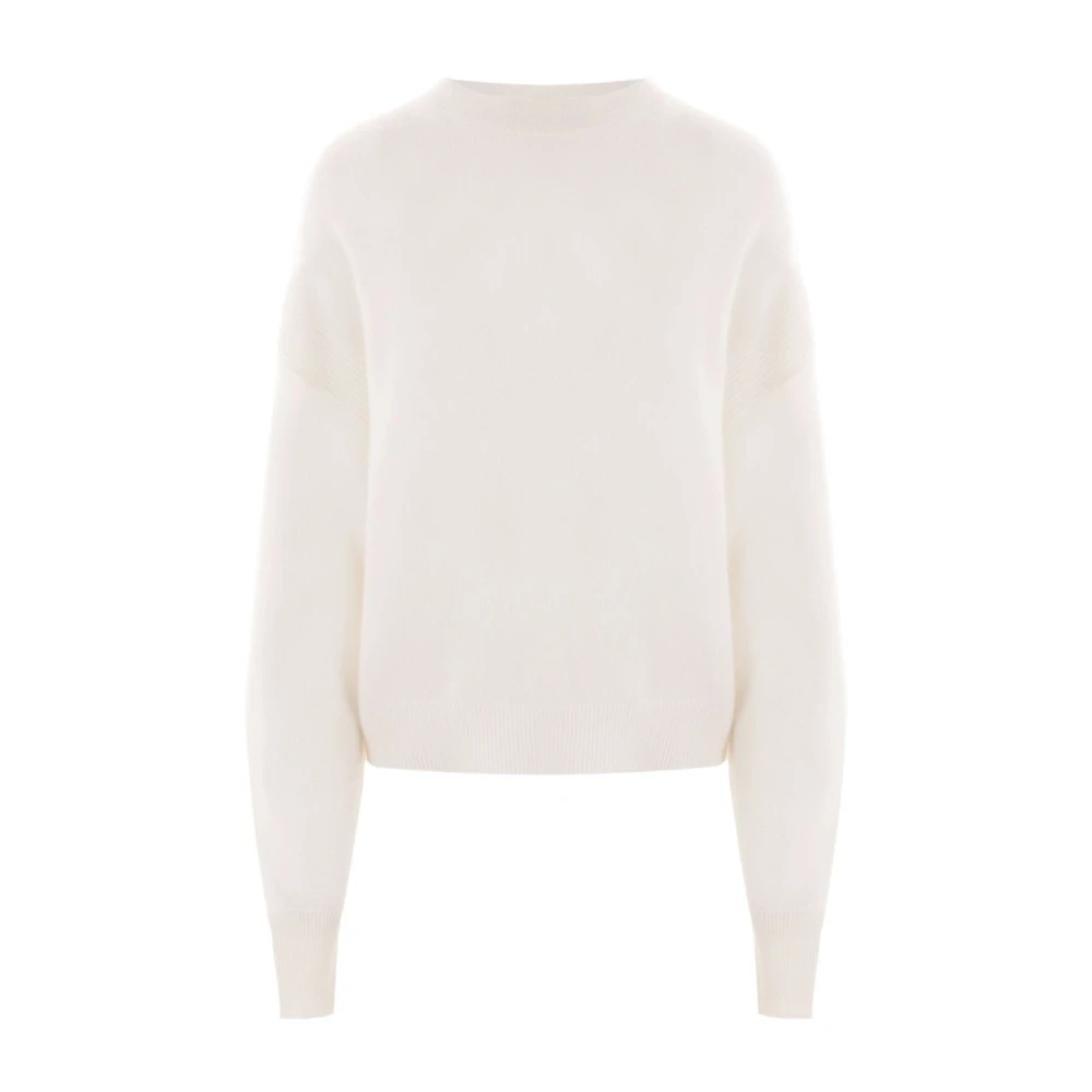 Le Kasha Witte Ronde Hals Trui White Dames