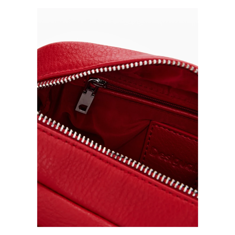 Desigual Rode Schoudertas met Ritssluiting Red Dames