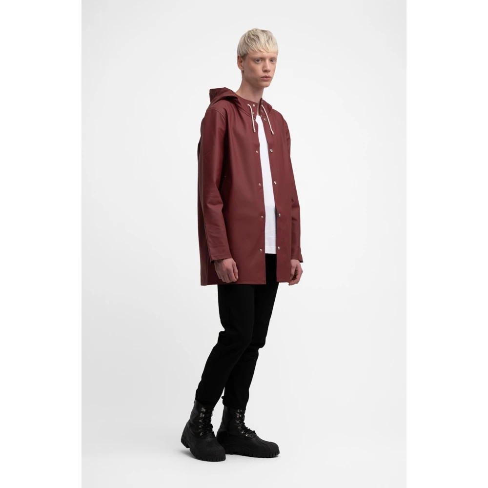 Stutterheim Stijlvol Waterdicht Regenjas Red Heren
