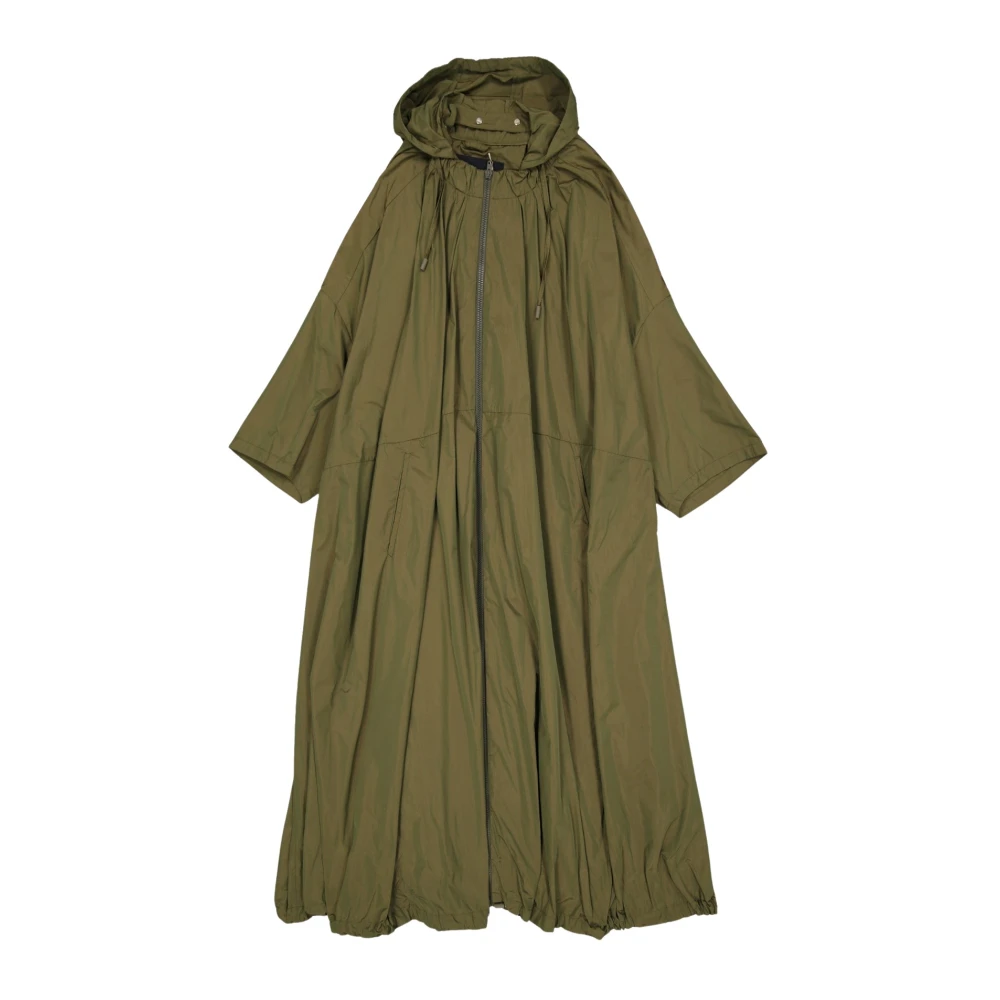 Herno Donna Verde - Cappotto Oversize Con Cappuccio - Coats - M