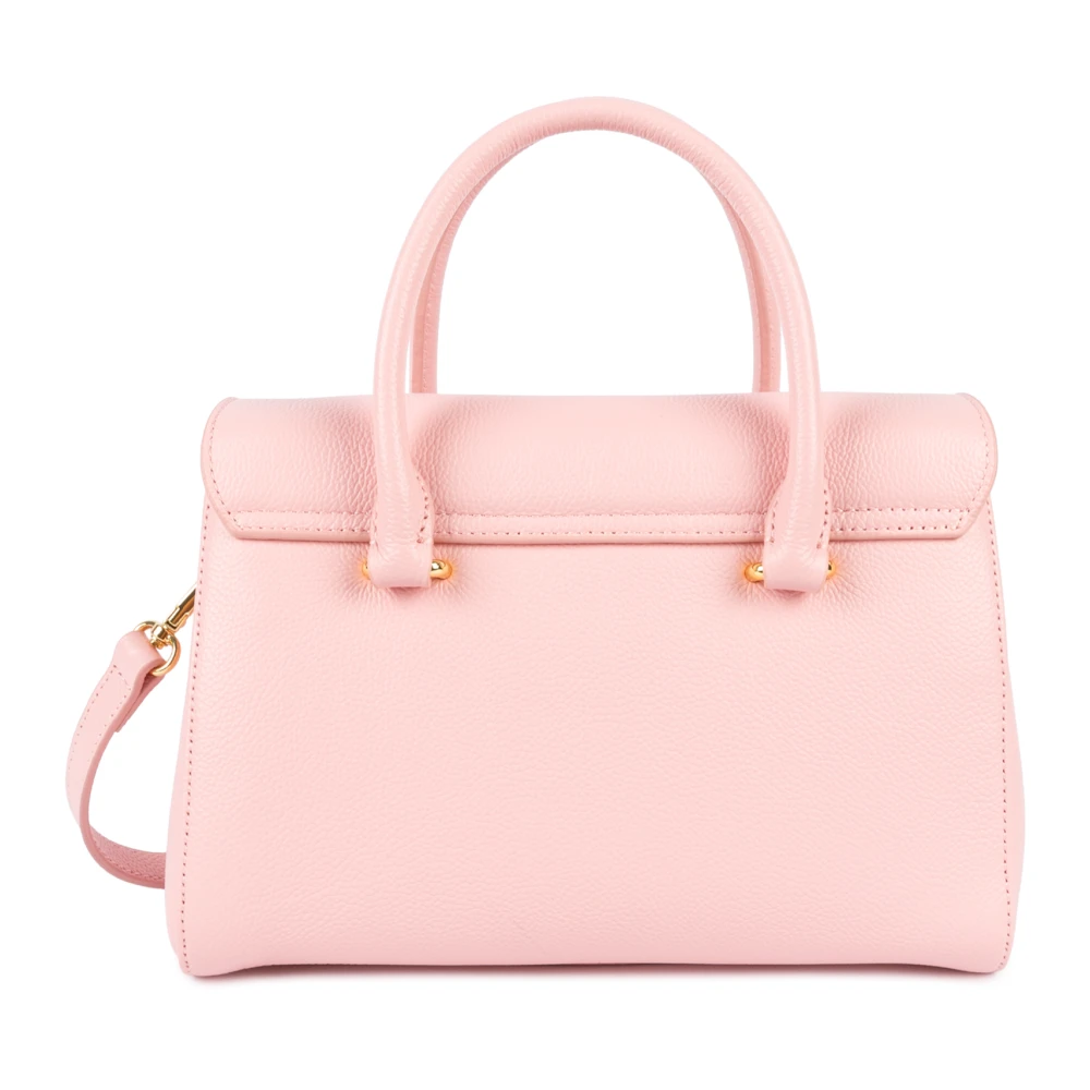 Lancaster Flap Handtas met Metalen Sluiting Pink Dames
