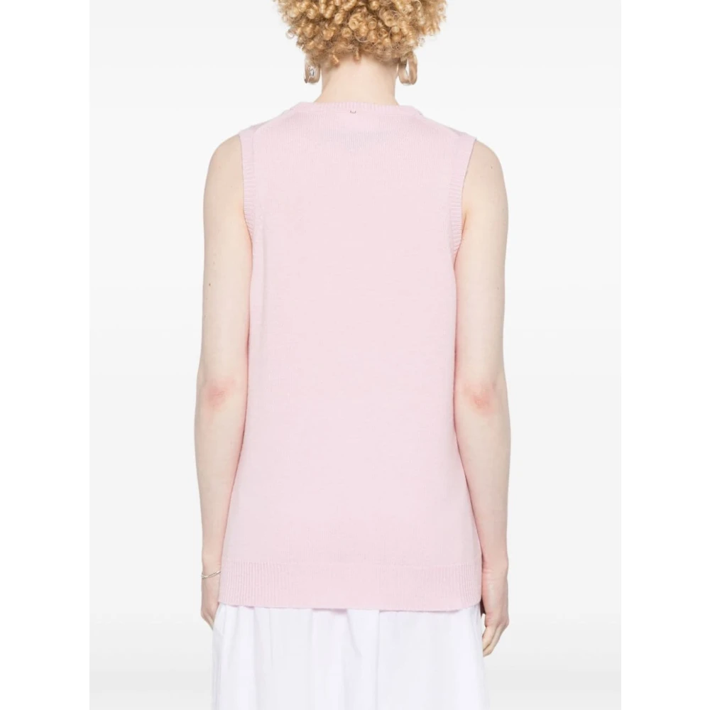 SPORTMAX Roze Sweaters voor Actieve Levensstijl Pink Dames
