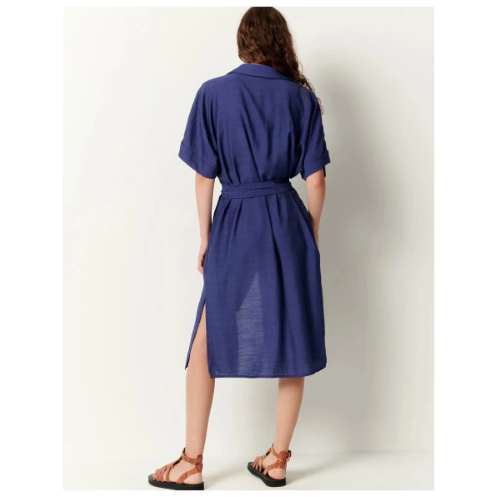 Sessun Minola Overhemdjurk Blue Dames
