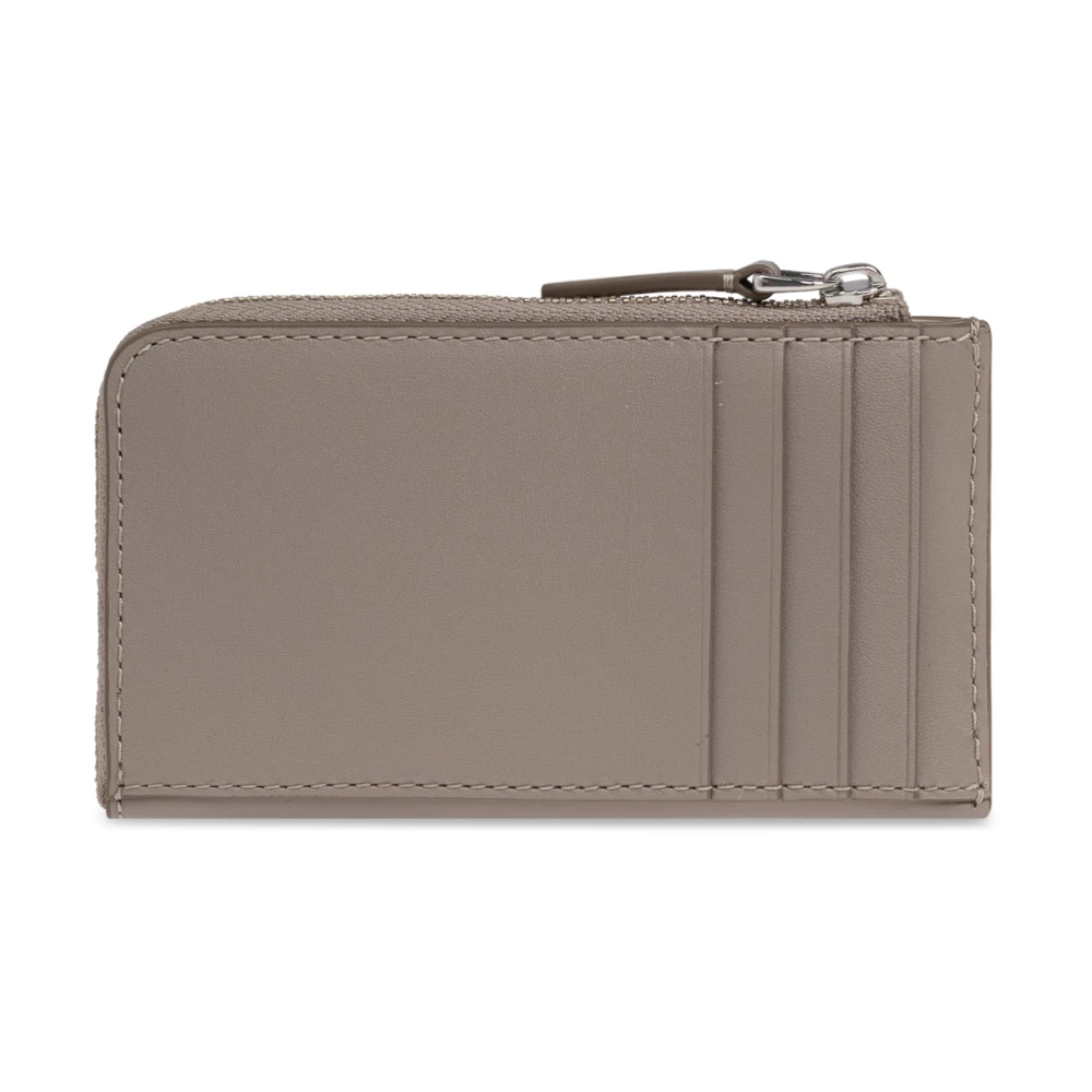 Marc Jacobs Leren portemonnee 'The J Marc' Gray Dames
