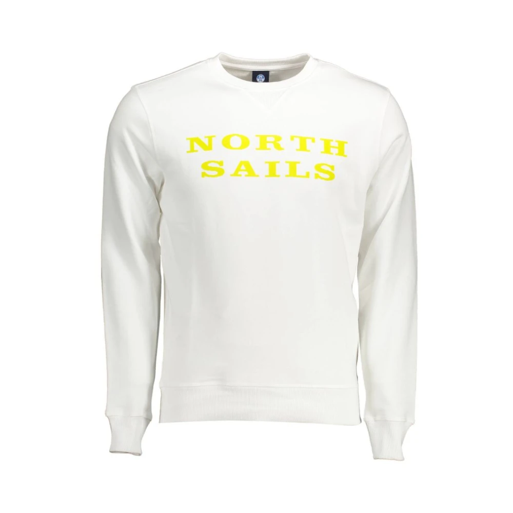 North Sails Vit Långärmad Sweatshirt
