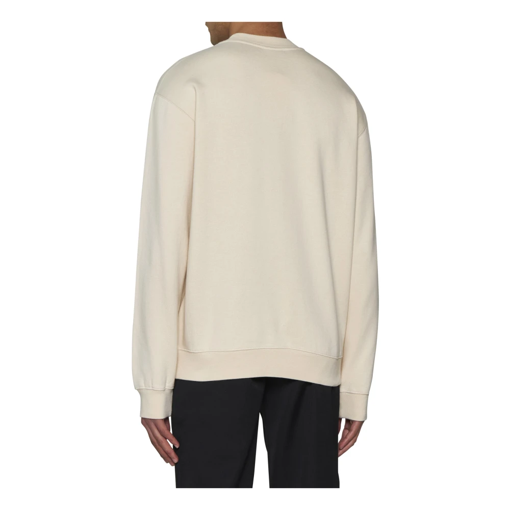 Jacquemus Beige Sweater met Logo Appliqué Beige Heren