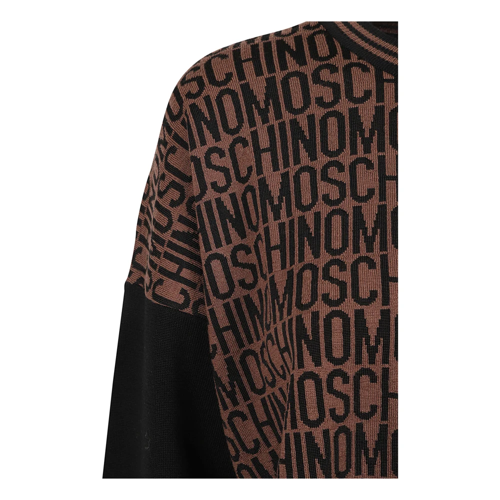 Moschino Round-neck Knitwear Brown Dames
