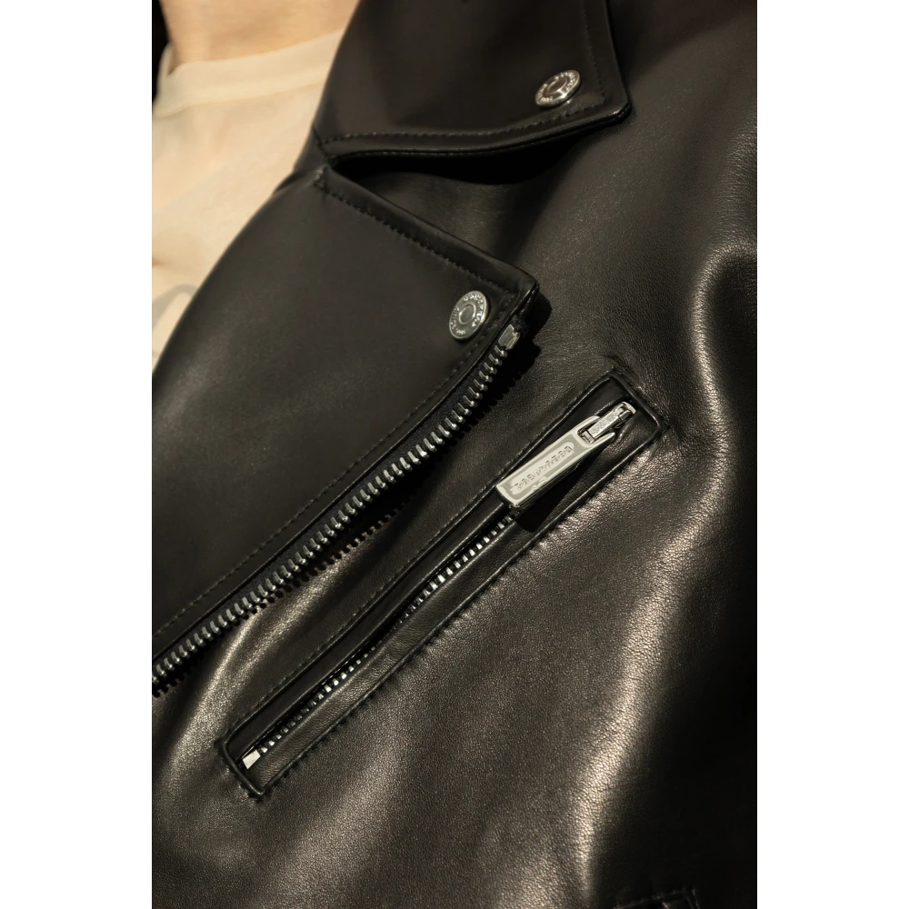 Dsquared2 Leren jas Black Heren