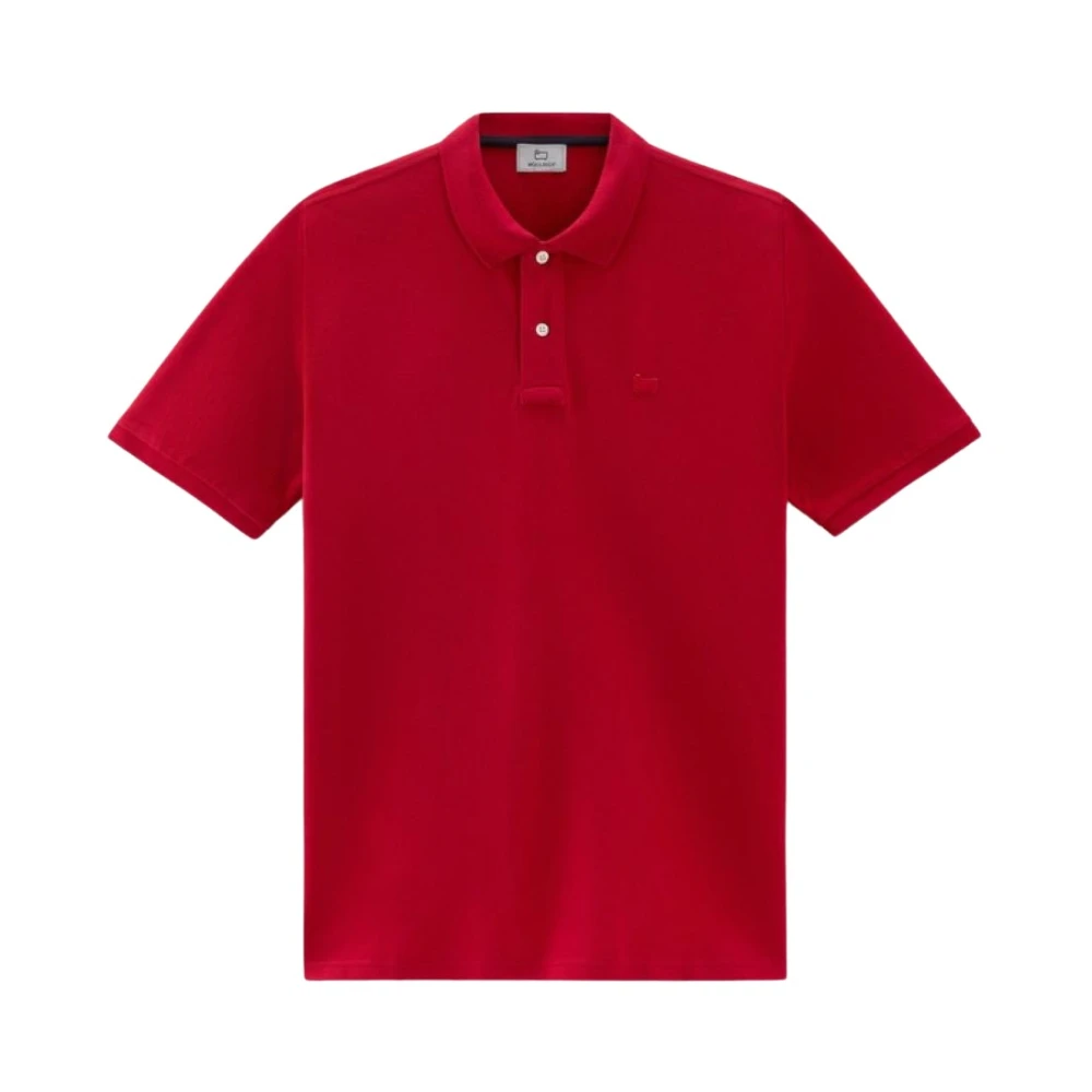 Woolrich Polyester Polo Shirt Red Heren