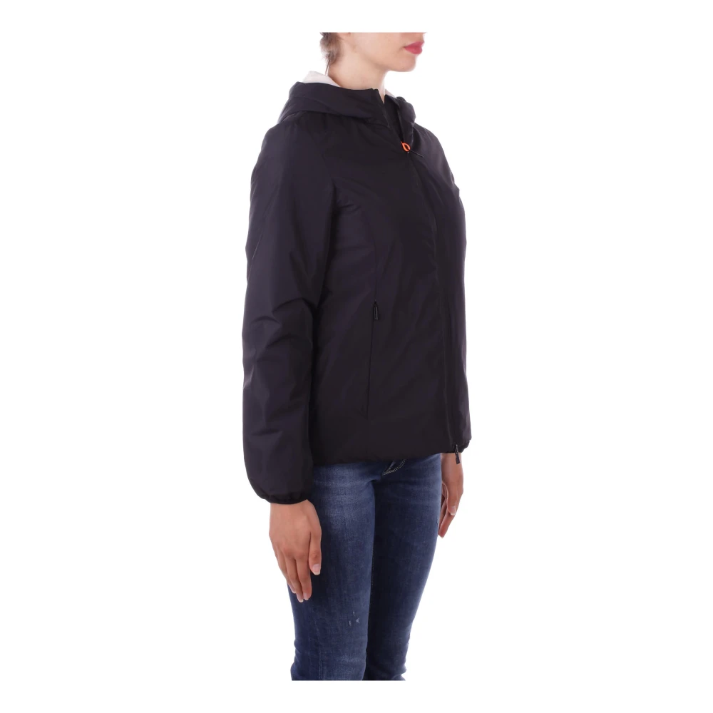 Suns Zwarte Hoodie met Ritszakken Black Dames