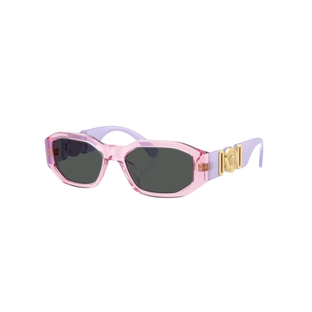 Versace Grey Kid Vk4429u 552687 Sunglasses Acetate Violet Geometric Normal - Image 3