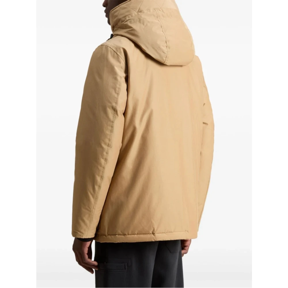 Woolrich Arctische Anorak Donsjassen voor Extreem Weer Beige Heren