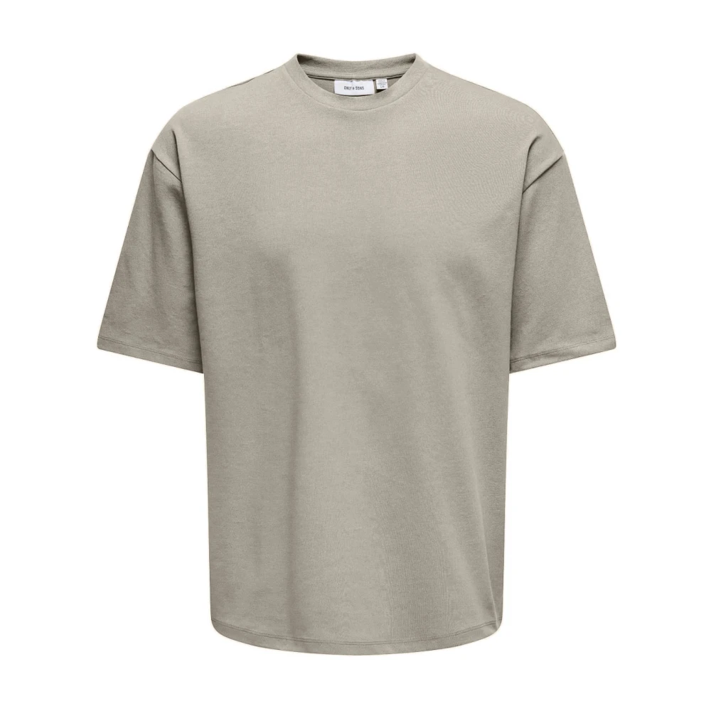 Only & Sons Airflex Silver Lining Tee Beige Heren
