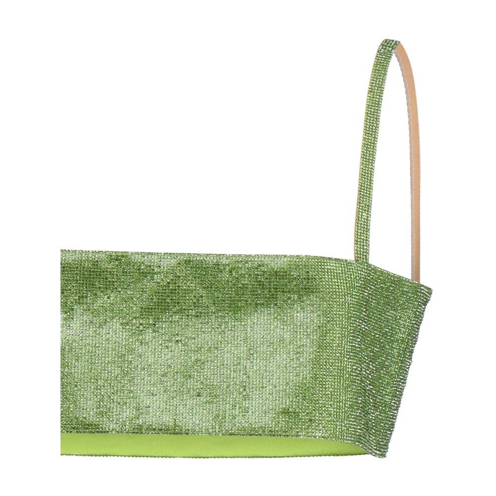 Nué Groene Rhinestone Top Green Dames