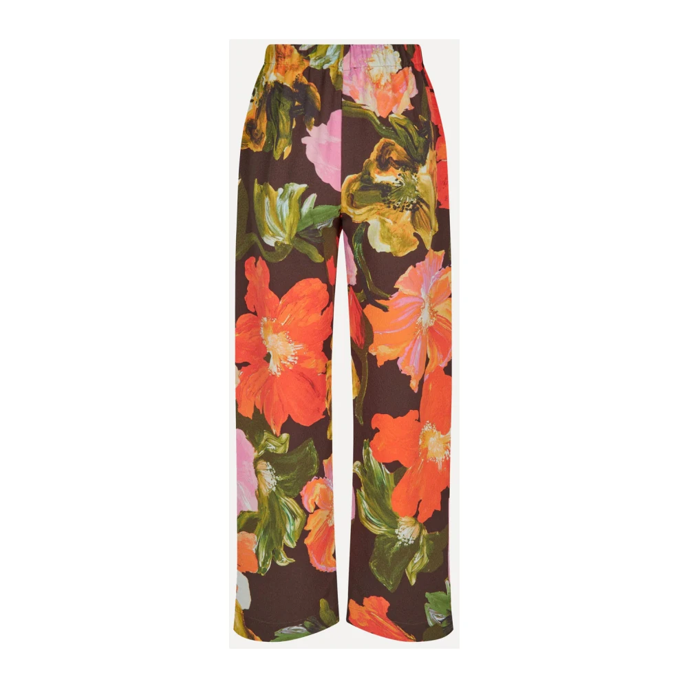 Stine Goya Bloemen Wijde Hoge Taille Broek Multicolor Dames