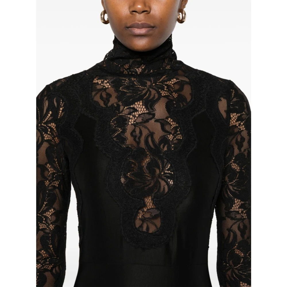 Paco Rabanne Elegante Nero Jurk voor Vrouwen Black Dames