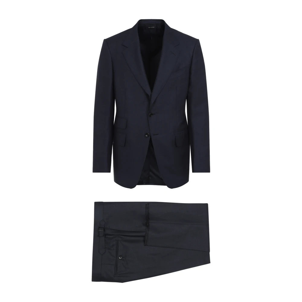 Tom Ford Blauw Pak Elegante Stijl Blue Heren