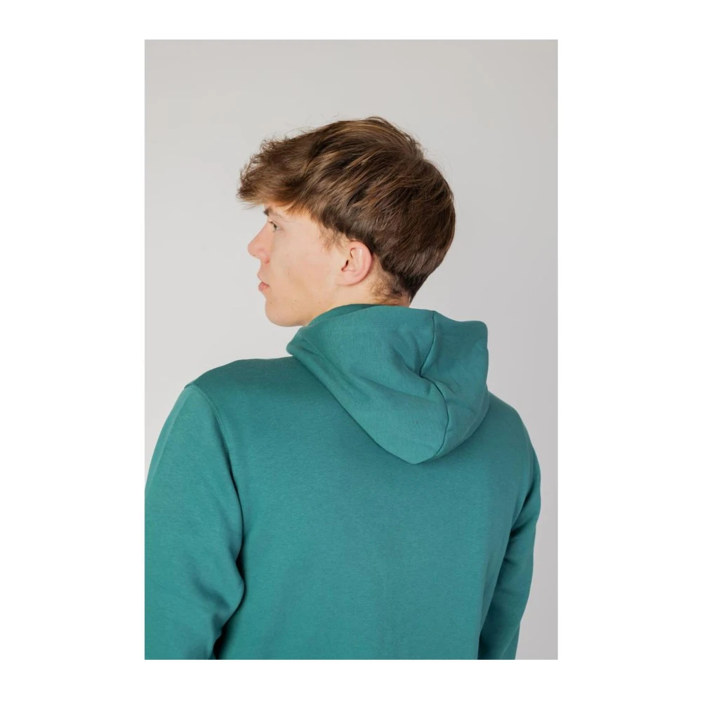 New Balance Katoenen Hoodie Trui Green Heren