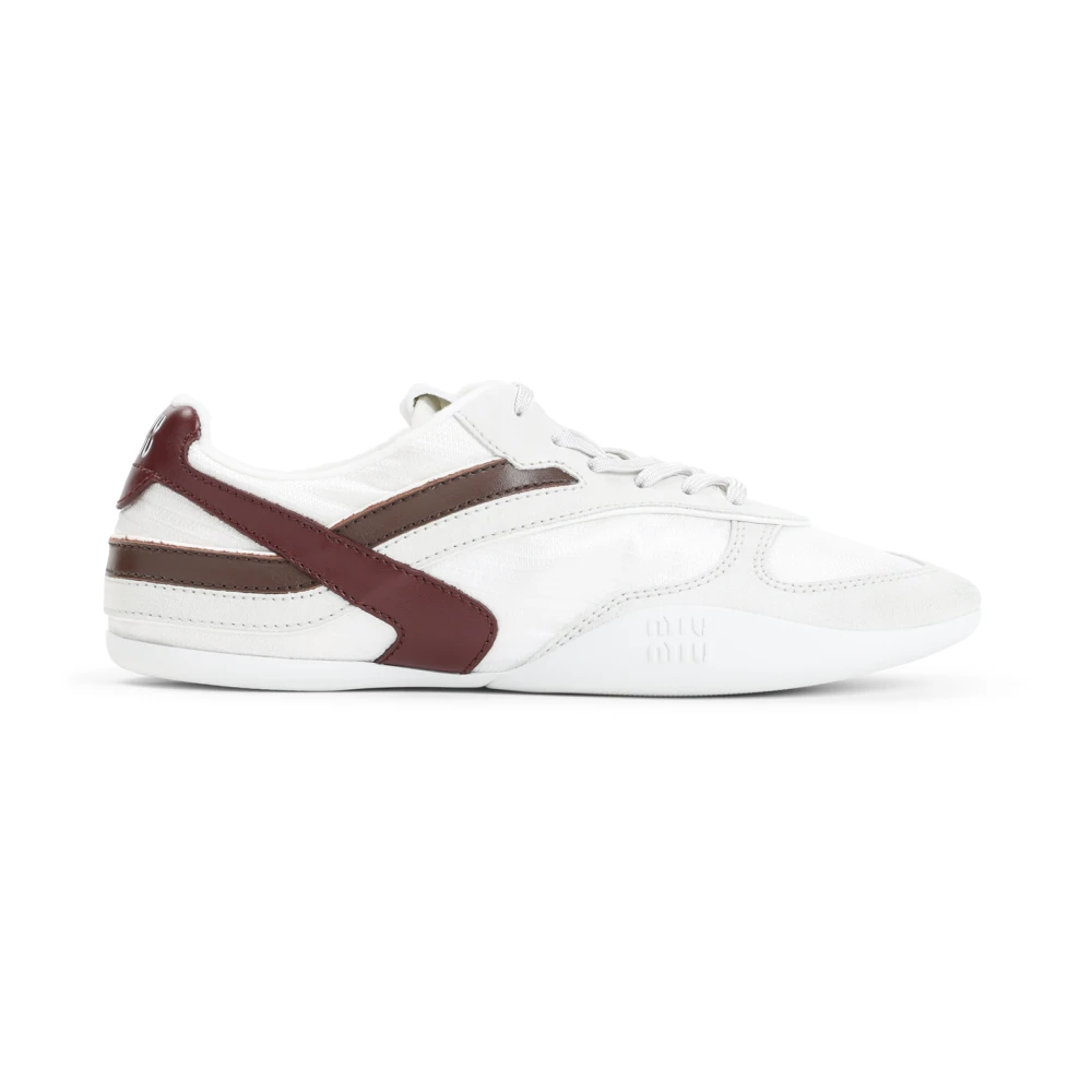Miu Miu Women's White Sneakers, 6 Uk, Gymnasium Trainers