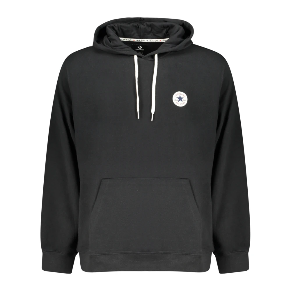 Converse Men's Black Hoodies, M, Long-Sleeved Hoodie