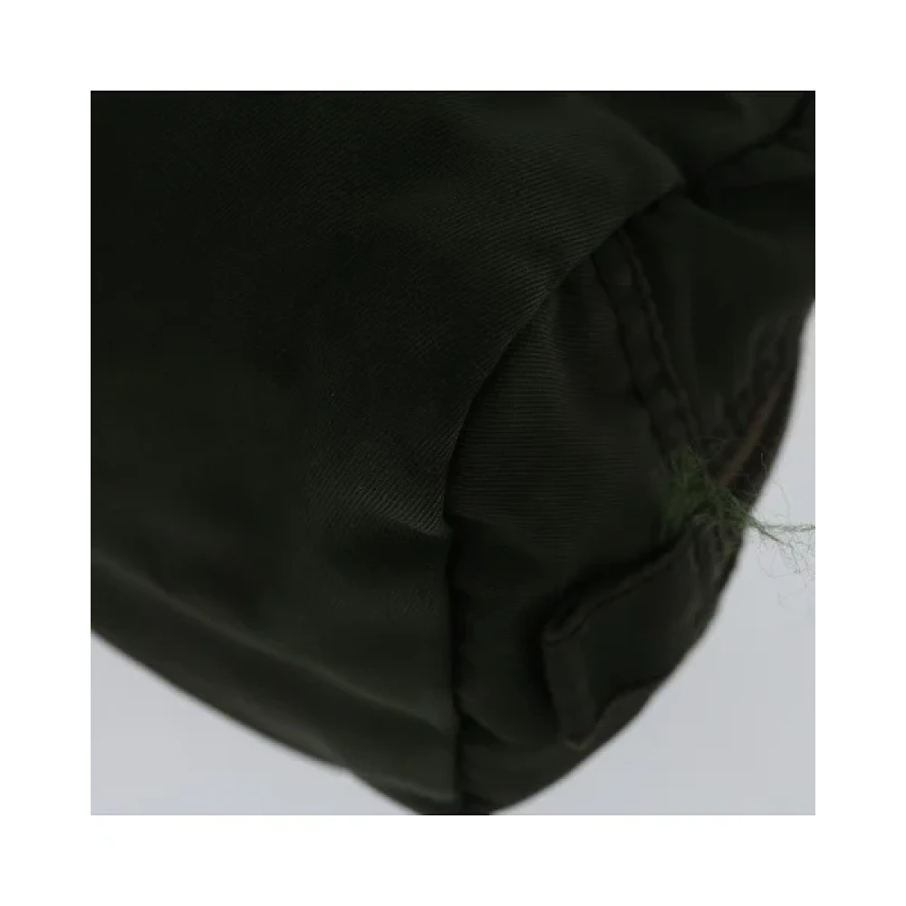 Prada Vintage Pre-owned Nylon prada-bags Green Dames
