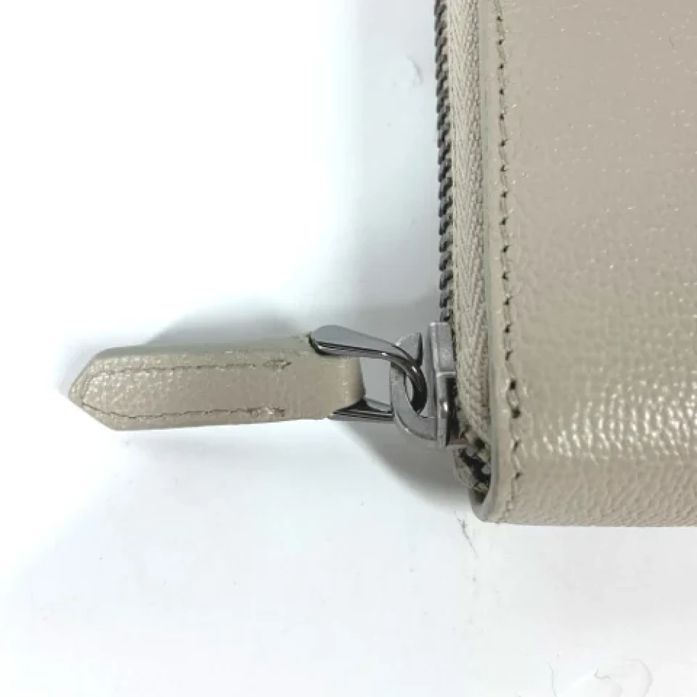 Bvlgari Vintage Pre-owned Leather wallets White Dames