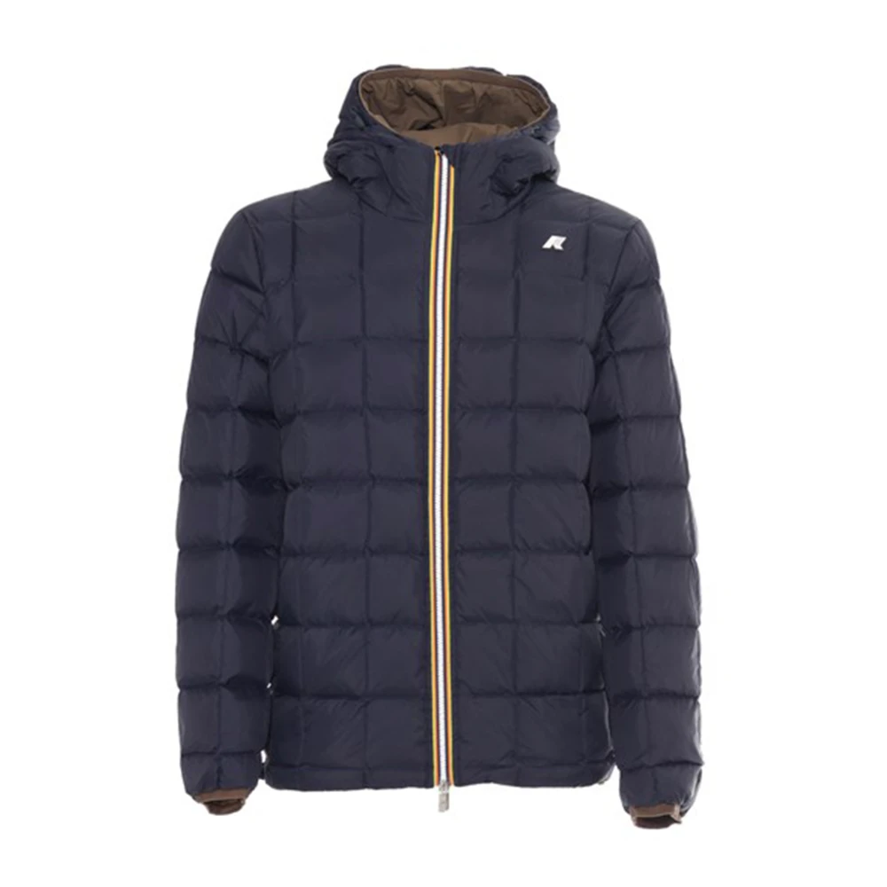 K-way Omkeerbare Thermojas Bruin Blauw Brown Heren