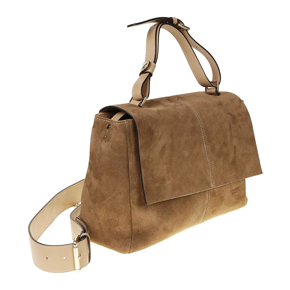 Avenue 67 Elettra Handtas met Klep en Rits Brown Dames