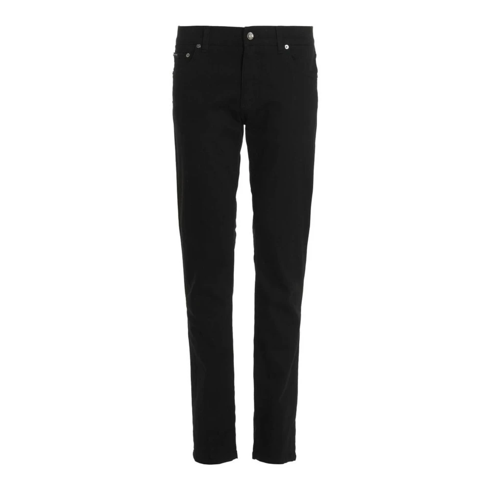 Dolce & Gabbana Essential Slim-Fit Heren Jeans Black Heren
