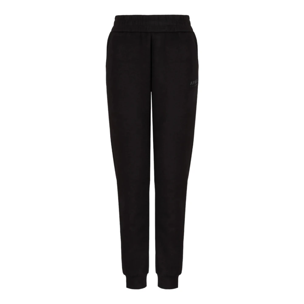 Armani Exchange Zwarte Scuba Stretch Joggers Black Dames