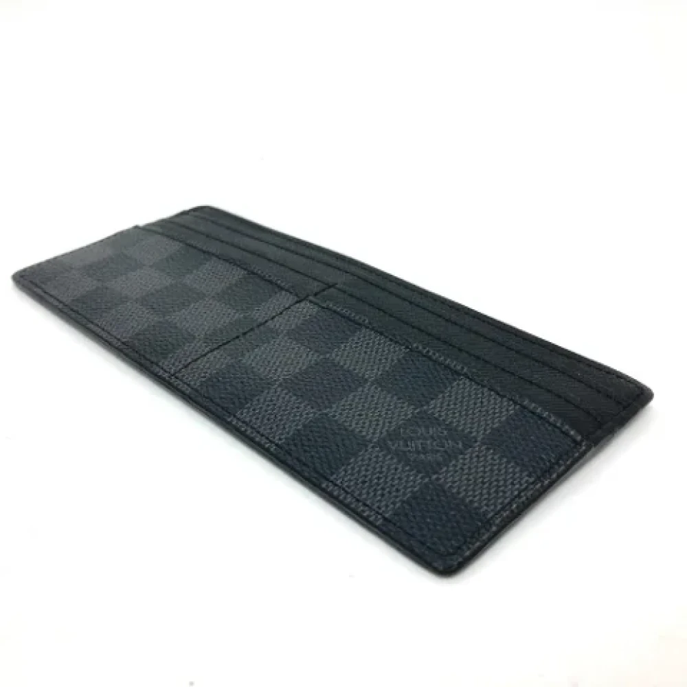 Louis Vuitton Vintage Pre-owned Fabric wallets Black Heren