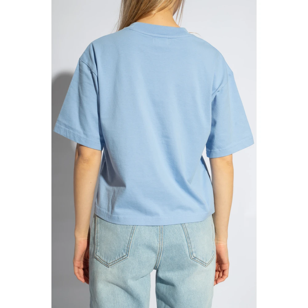 Woolrich Oversized T-shirt Blue Dames