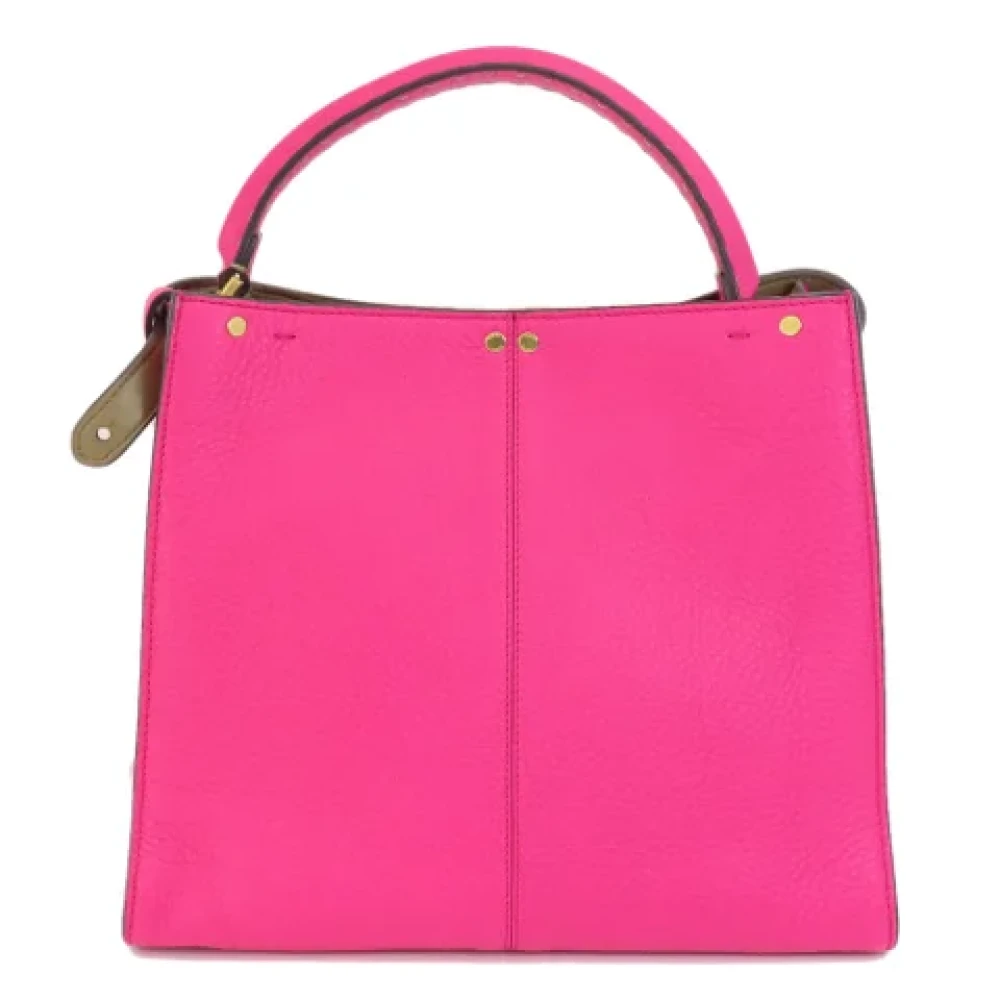 Fendi Vintage Pre-owned Leather handbags Pink Dames