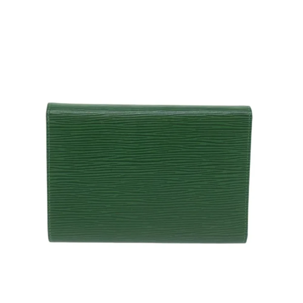 Louis Vuitton Vintage Pre-owned Leather wallets Green Dames