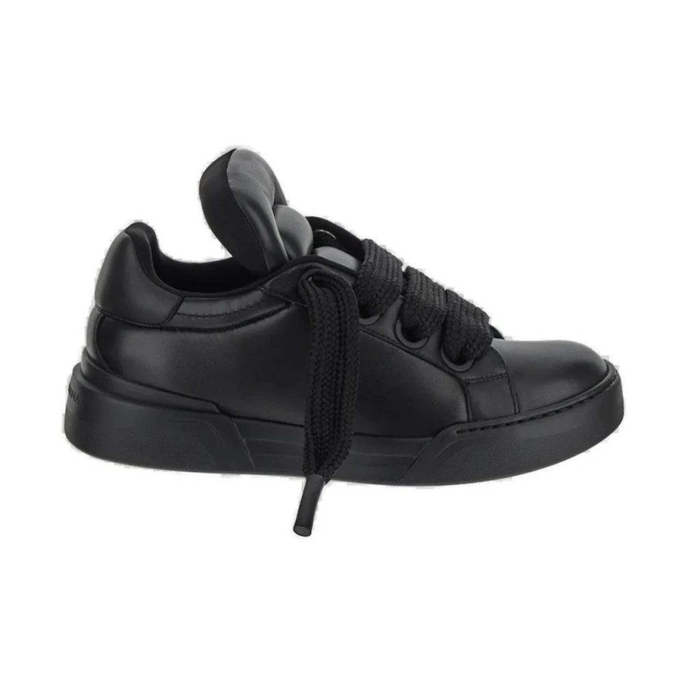 Dolce & Gabbana Mega Lace-Up Skate Sneakers Heren Schoenen Zwart